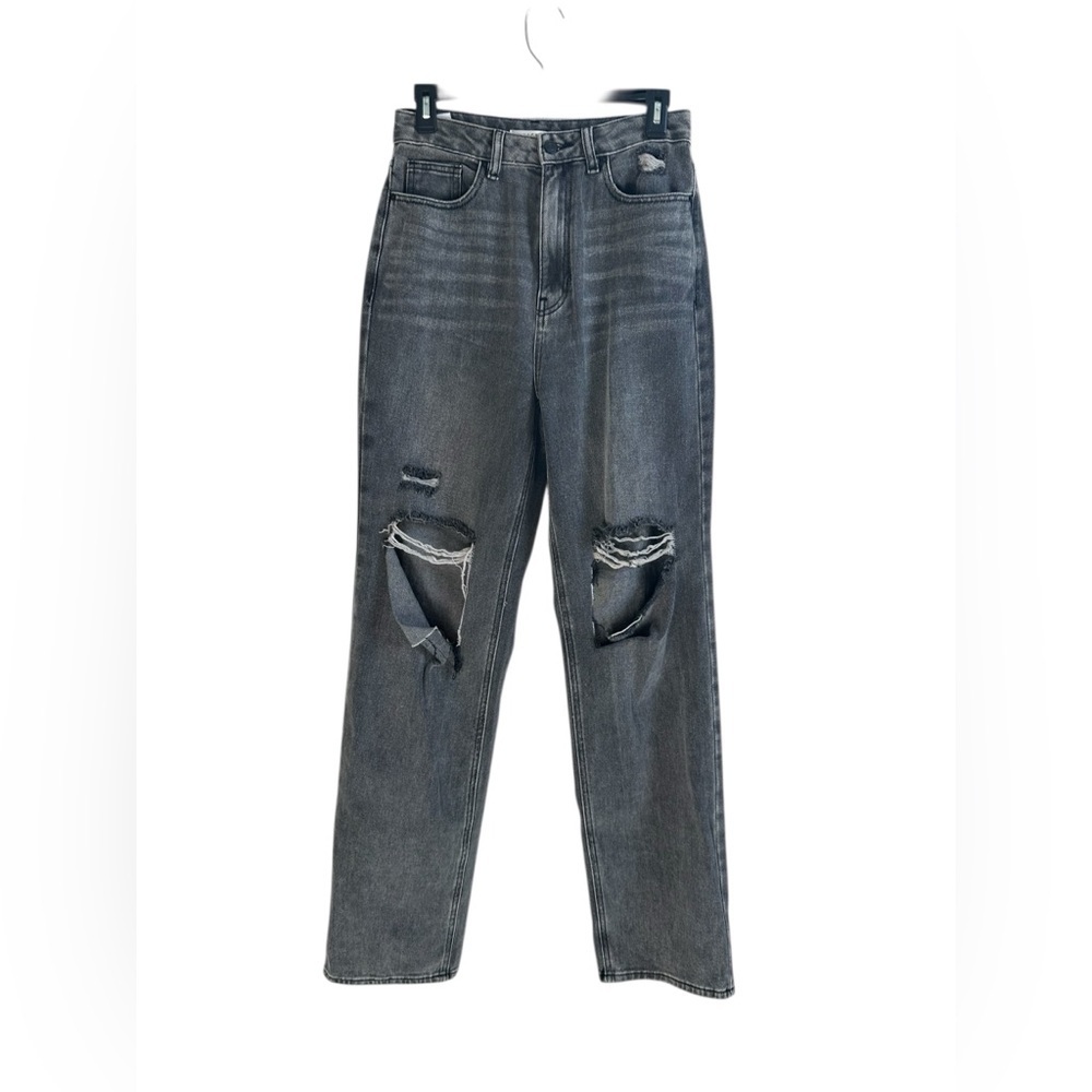 PacSun High Rise Distressed Black Jeans